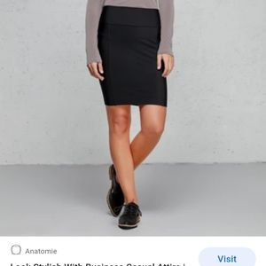 Anatomie Rita Fleece Lined Pull On Skirt